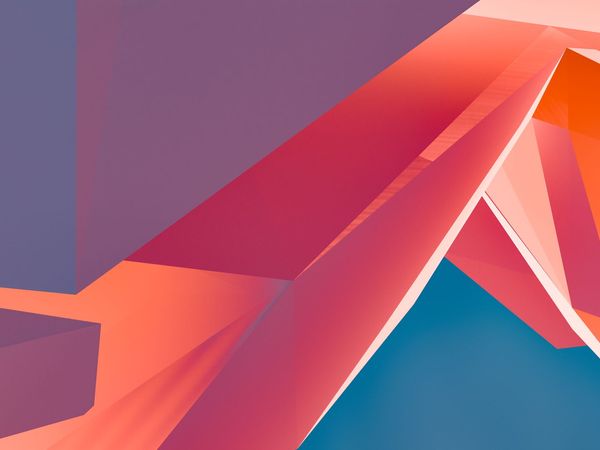Abstract composition representing growth and systematic structure